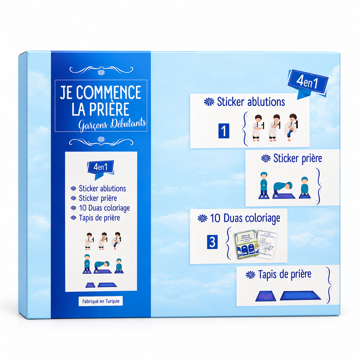 POCHETTE 4 EN 1 JE COMMENCE LA PRIERE GARCONS DEBUTANTS