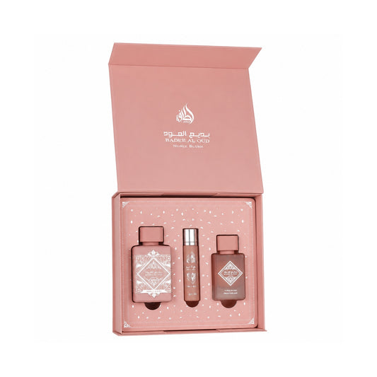 Coffret Badee Al Oud Noble Blush – 3 Pièces
