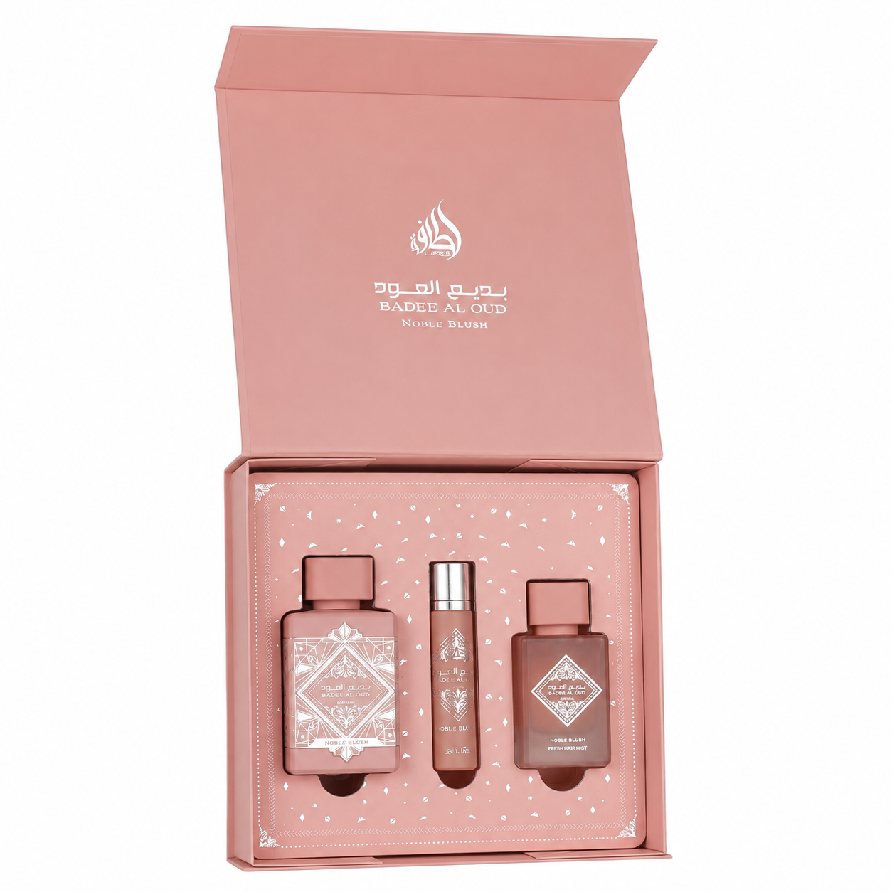 Coffret Badee Al Oud Noble Blush – 3 Pièces