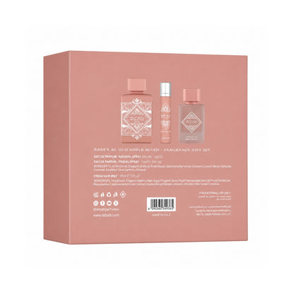 Coffret Badee Al Oud Noble Blush – 3 Pièces