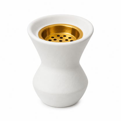 Encensoir en céramique blanc - Forme vase