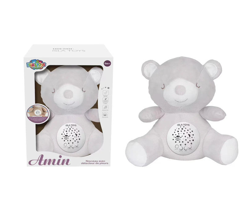 OURSON VEILLEUSE CORANIQUE AVEC DETECTEUR DE PLEURS